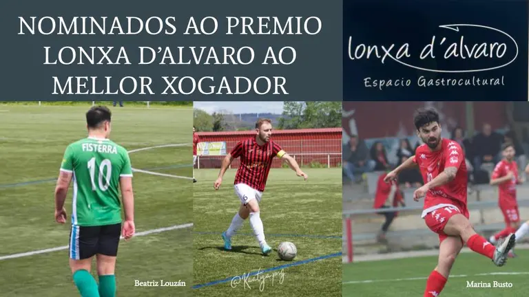 Nominados Premio Mellor Xogador Gala Futbol da Costa-QPC-2024