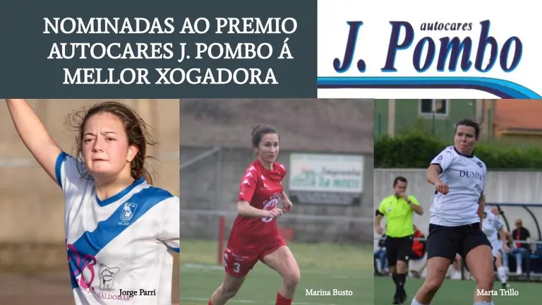 Nominadas Mellor Xogadora Gala Futbol da Costa-QPC-2024