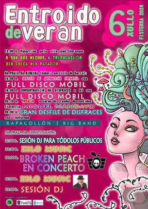 Cartel Entroido de Veran de Fisterra 2024