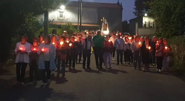 Procesion das Antorchas da Virxe do Corpino do ano pasadp