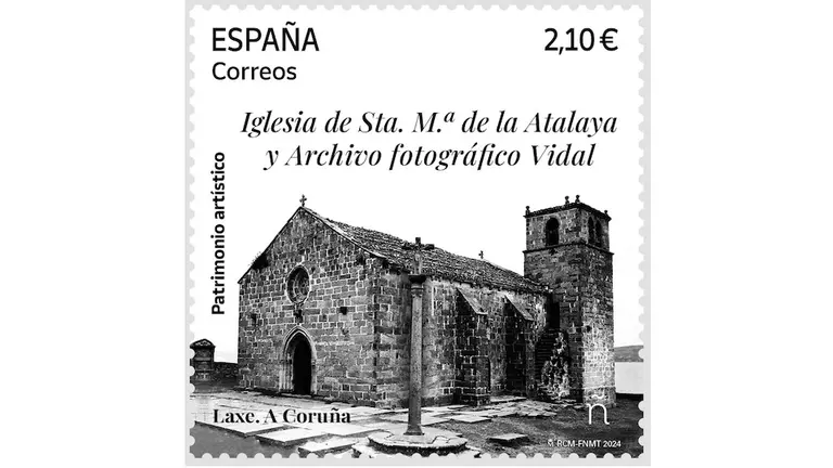 Correos emite un sello dedicado al patrimonio artístico de Laxe