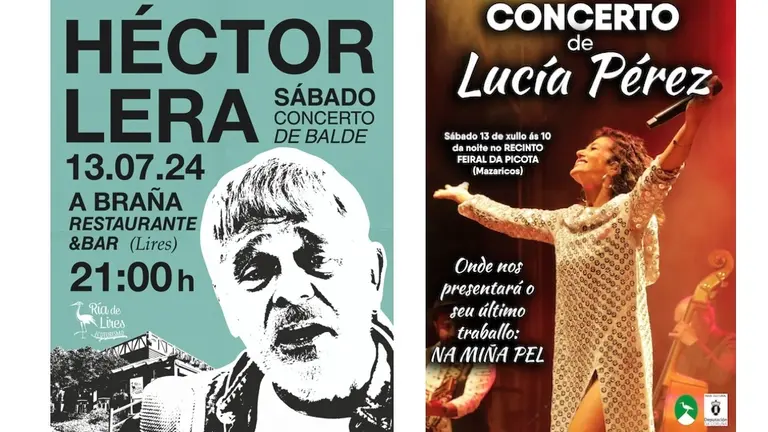 Hector Lera e Lucia Perez en Cee e Mazaricos