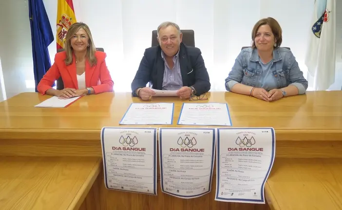 Laracha. Presentación campaña doazón sangue verán