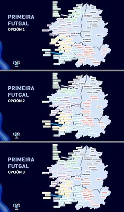 Opcions de grupos para a 1FUTGAL 24-25