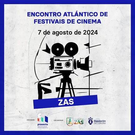 _Cartel_Encontro atlántico de festivais de cinema_Proxecta -Zas