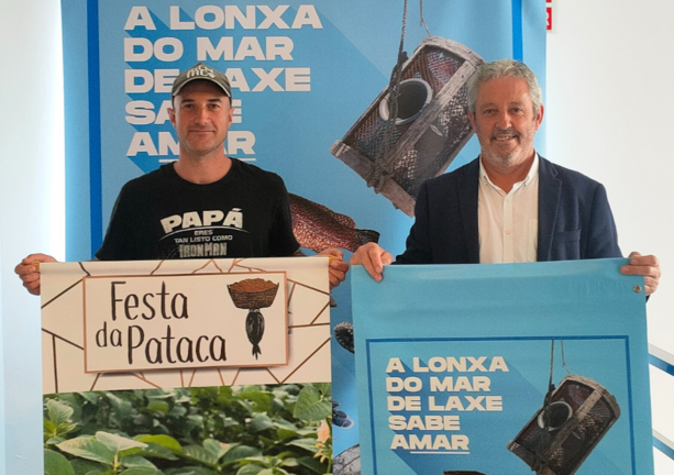 Patron de Laxe co Concelleiro de Coristanco