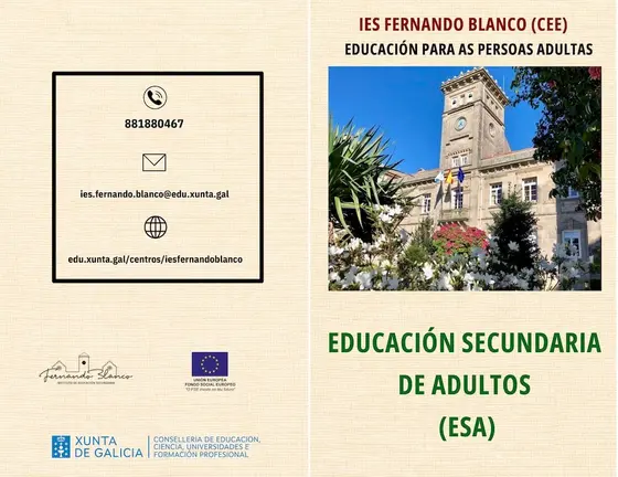 FOLLETO ESA IES Fernando Blanco de Cee