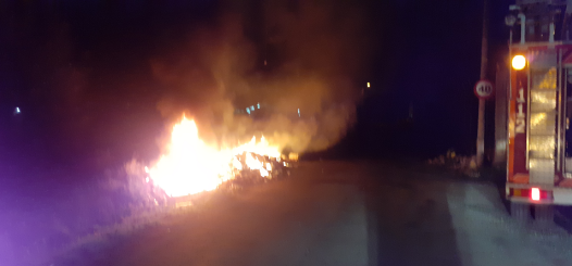 INCENDIO COLECTOR PONTE ROSENDE, CARBALLO