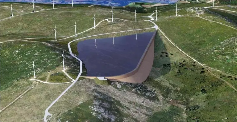 Recreacion da estacion de bombeo da Runa.Fonte ADEGA