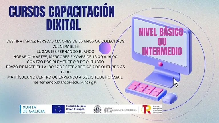 Curso de capacitación dixital IES Fernando Blanco