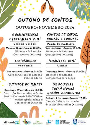 Cartel Outono de Contos Laracha 2024