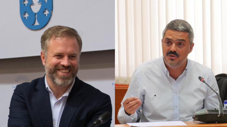 Ruben Lorenzo PP e  Daniel Perez Lopez BNG no Parlamento Galego