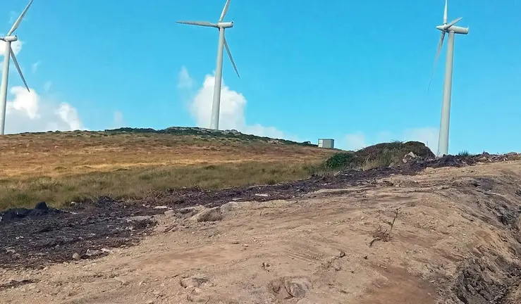 Obras no Parque Eolico da Runa II