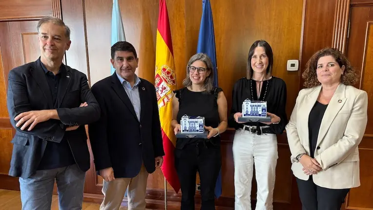 Veronica Bolon e Beatriz Pelaz na Subdelegacion do Goberno