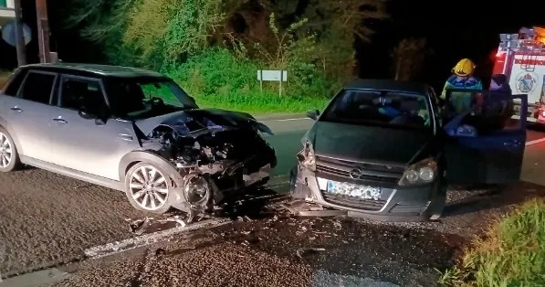 Accidente trafico a Pereira-Santa Comba