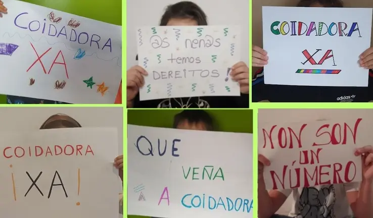 Crianzas do Pindo esixindo unha Coidadora para o CEIP