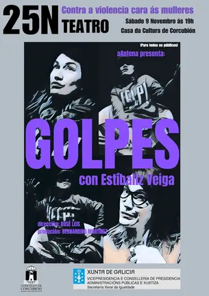 Teatro Golpes 25N en Corcubion