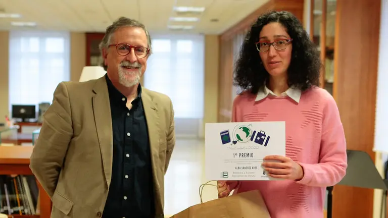 Alba Sanchez con Xurxo Couto en 2022