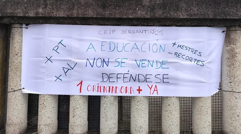 pancarta CEIP BERGANTINOS