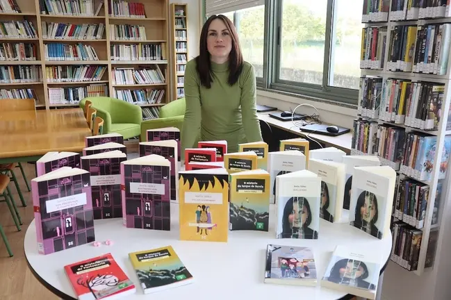 Antia Yanez no IES de Baio