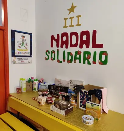 Nadal Solidario e lambon no CEIP Vilarmide