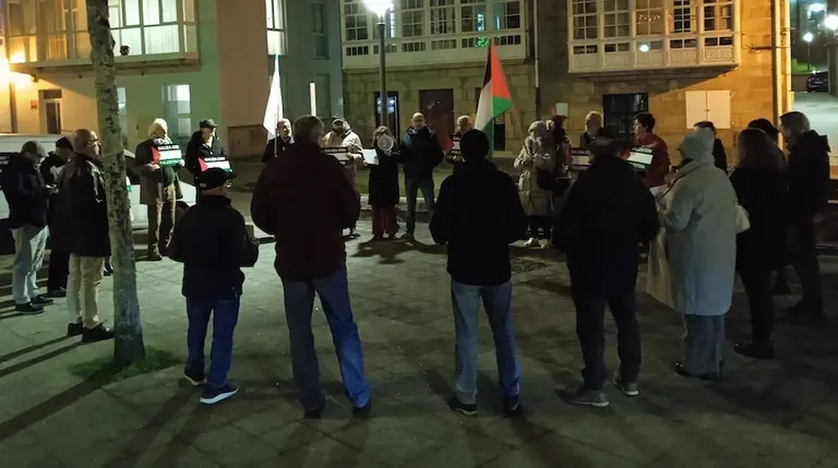 Concentración en Corcubion por  Palestina 16-12-24