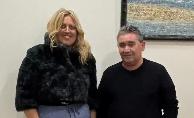 Beatriz Sestayo con German Lema de gerca