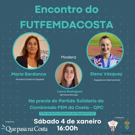 Encontro FutboldaCosta con Maria Bardanca e Elena Iglesias 