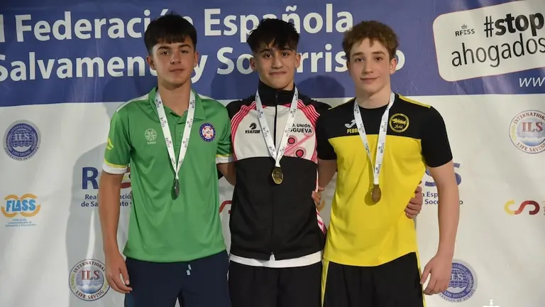 Simon Caamano verdia do SAL CAMPEONES DE ESPAÑA Salvamento