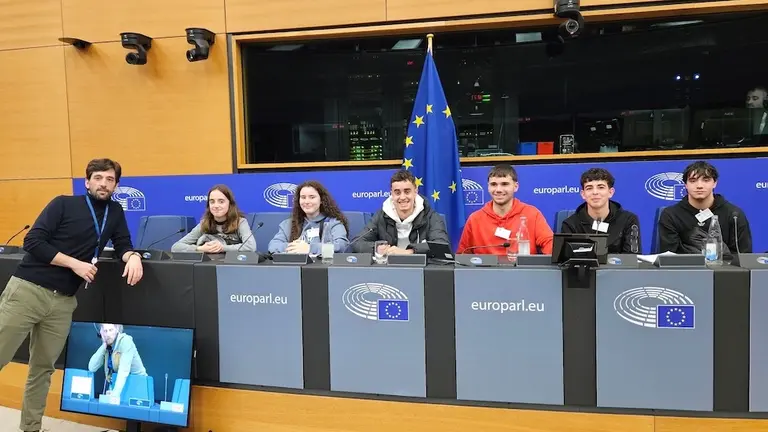 Alumnado do IES Ponte do Porto no Parlamento de Estrasburgo