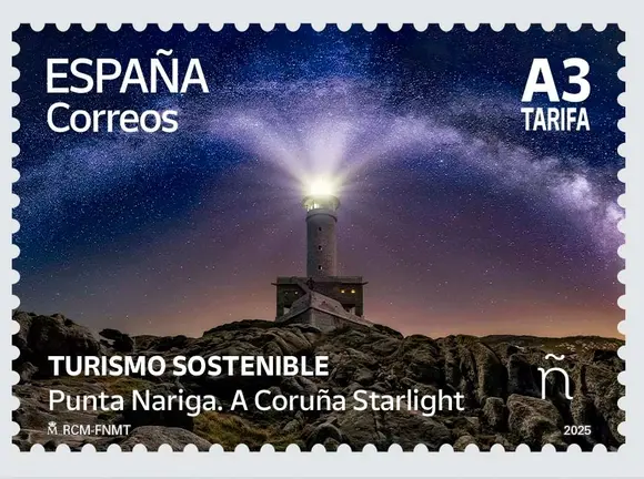 Selo Correos Turismo Sostenible Punta Nariga