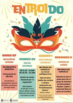 Cartel do Entroido de Corcubion 2025