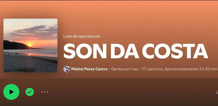 Lista Spotify sondacosta de Maikel Perez Castro