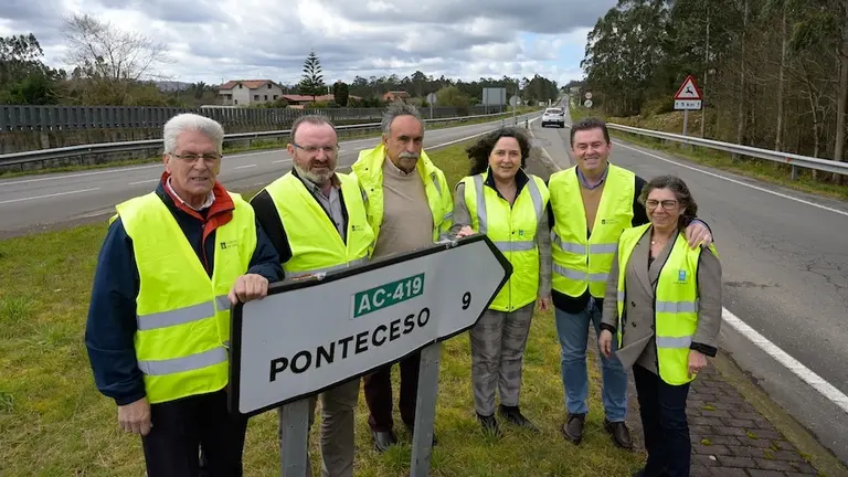Alcaldes de Malpica e Ponteceso con Belen do Campo