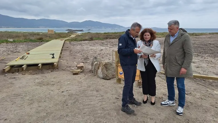 Maria Rivas e Juan Manuel Saborido nas obras de Boca do Rio