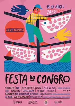 Cartel festa do Congro Muxia 2025