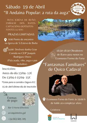 Cartel II Andaina popular O Quinteiro