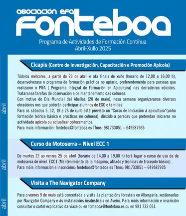 EFA Fonteboa Programa Abril 2025