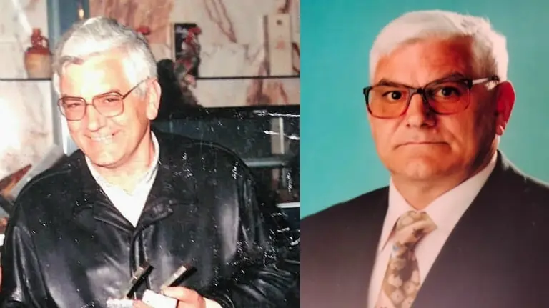 Duas fotos familiares do cabanaes Manuel Farina Suarez