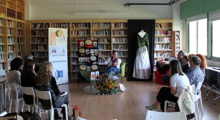 Icia Varela no Club de Lectura de Baio