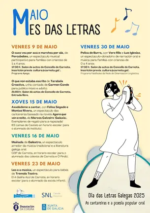 Maio, mes das Letras Carnota 2025