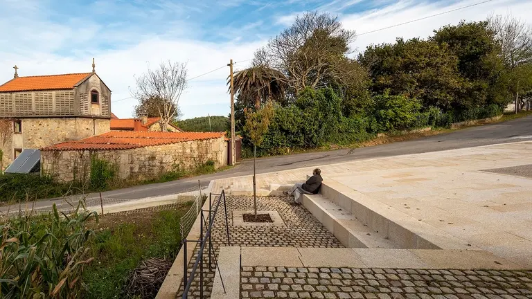 Praza do Pombal en San Miguel de Vilela