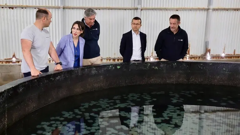 Visita institucional a piscifactoria de Lira de Stolt Sea Farm