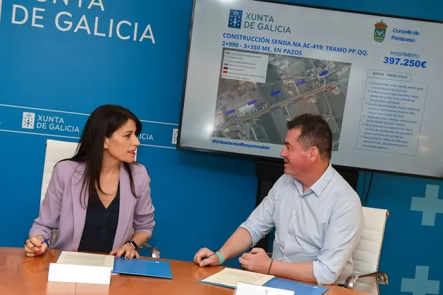 Conselleira de Vivenda e alcalde de Ponteceso