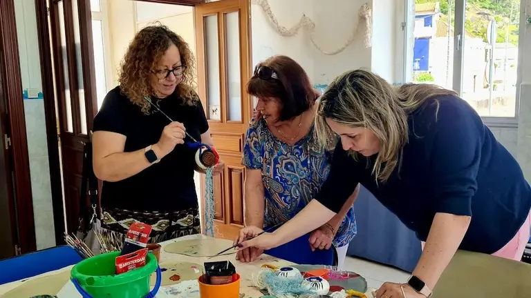 Xornadas de arte con crebas no posito do Pindo