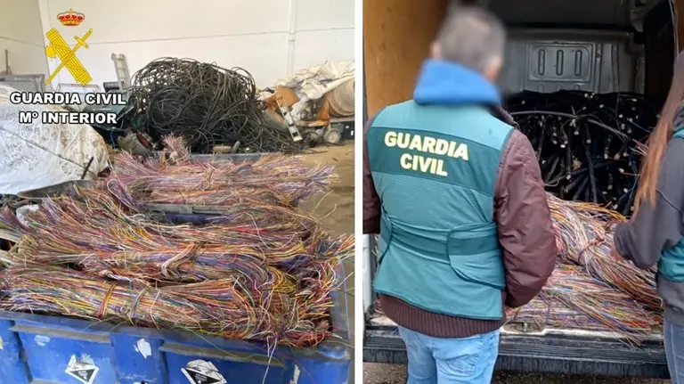 Garda Civil roubo Cobre Jaen