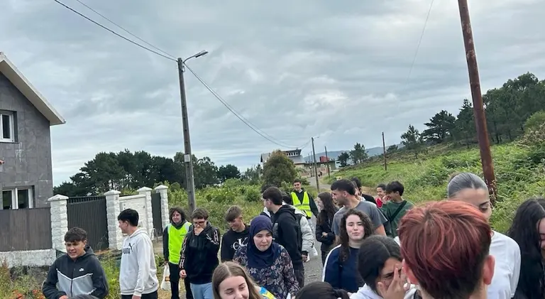 Ruta dos Naufraxios do alumnado do IES Pedra da Aguia