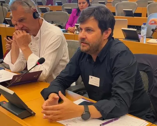 Xurxo Rodriguez do BNG de Camarinas no Parlamento Europep