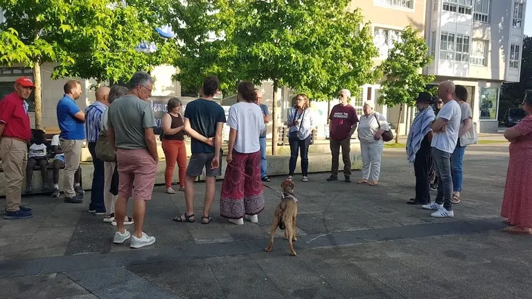Concentracion en Ponteceso contra feminicio de Maritza