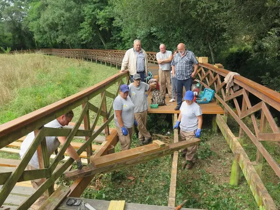 2025.07.21.- Obradoiro emprego no paseo fluvial do Anllóns